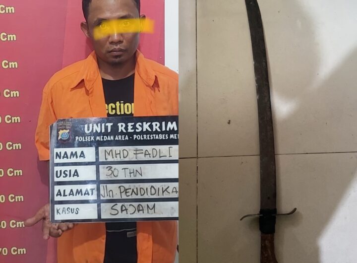 Sok Jagoan Bawa Samurai, Pria Pengendara Motor Diamankan Patroli Polisi