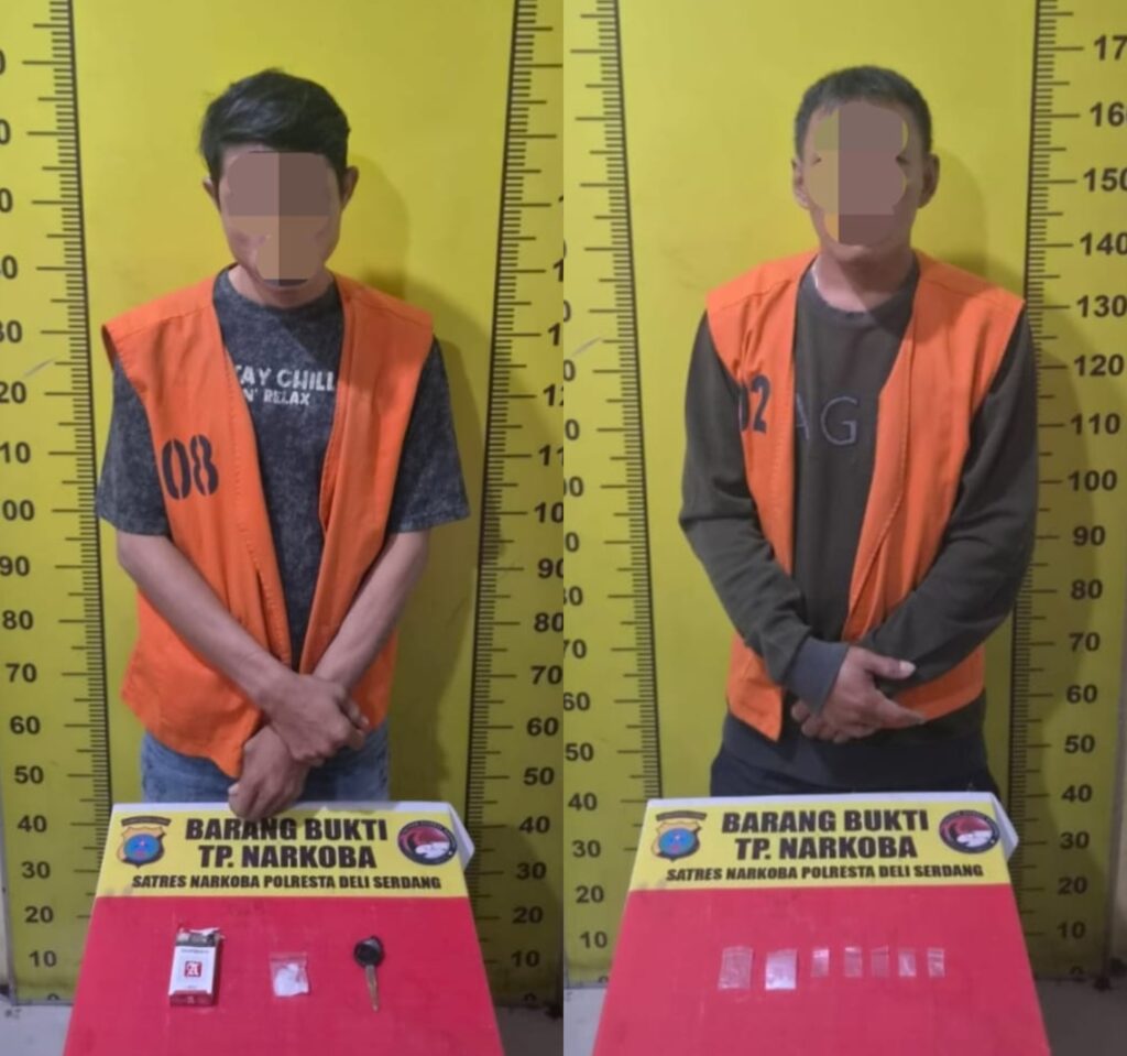 Polresta Deli Serdang Tangkap Kurir dan Pembeli Sabu