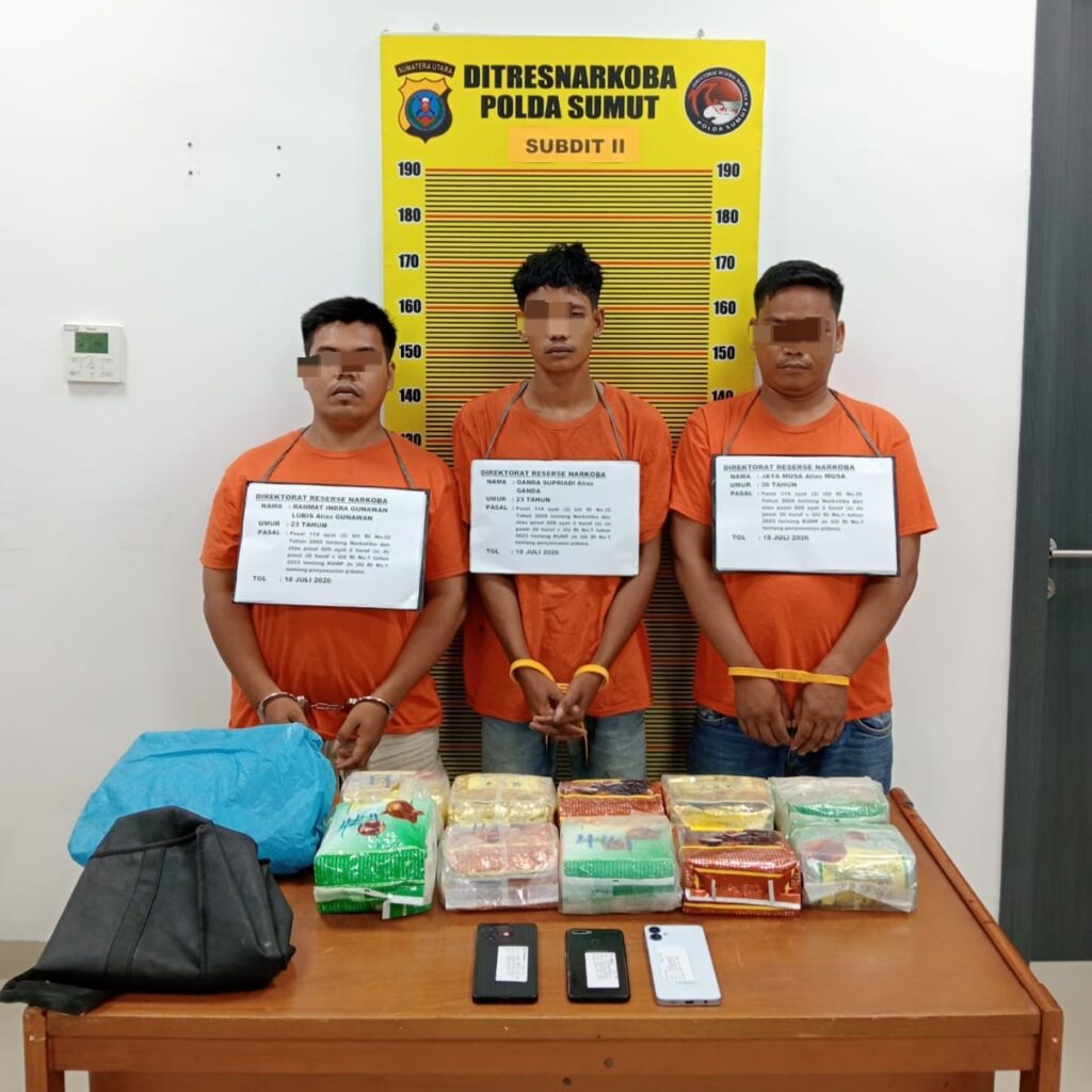 Polda Sumut Gagalkan 10 Kg Sabu Diselundupkan Melalui Jalur Laut