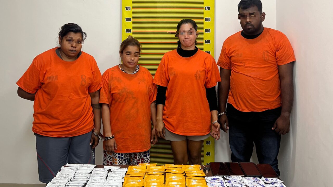 Transaksi Pod Getar Digagalkan, Empat Orang Diamankan dengan 196 Sachet Liquid Mengandung Etomidate