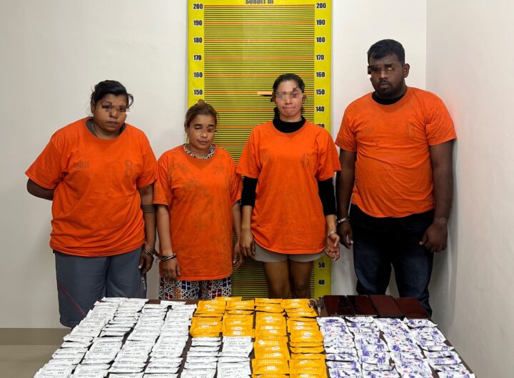 Transaksi Pod Getar Digagalkan, Empat Orang Diamankan dengan 196 Sachet Liquid Mengandung Etomidate