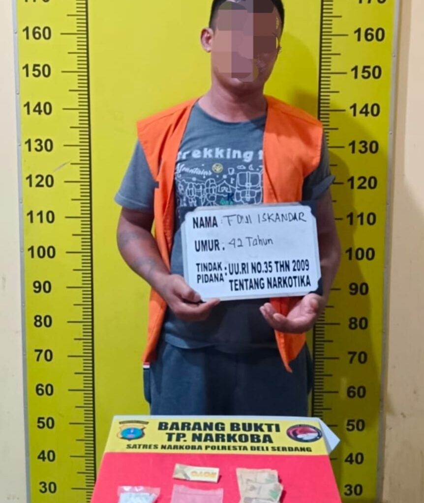 Bawa Ganja 7,43 Gram, Pria di Deli Serdang Ditangkap Polisi