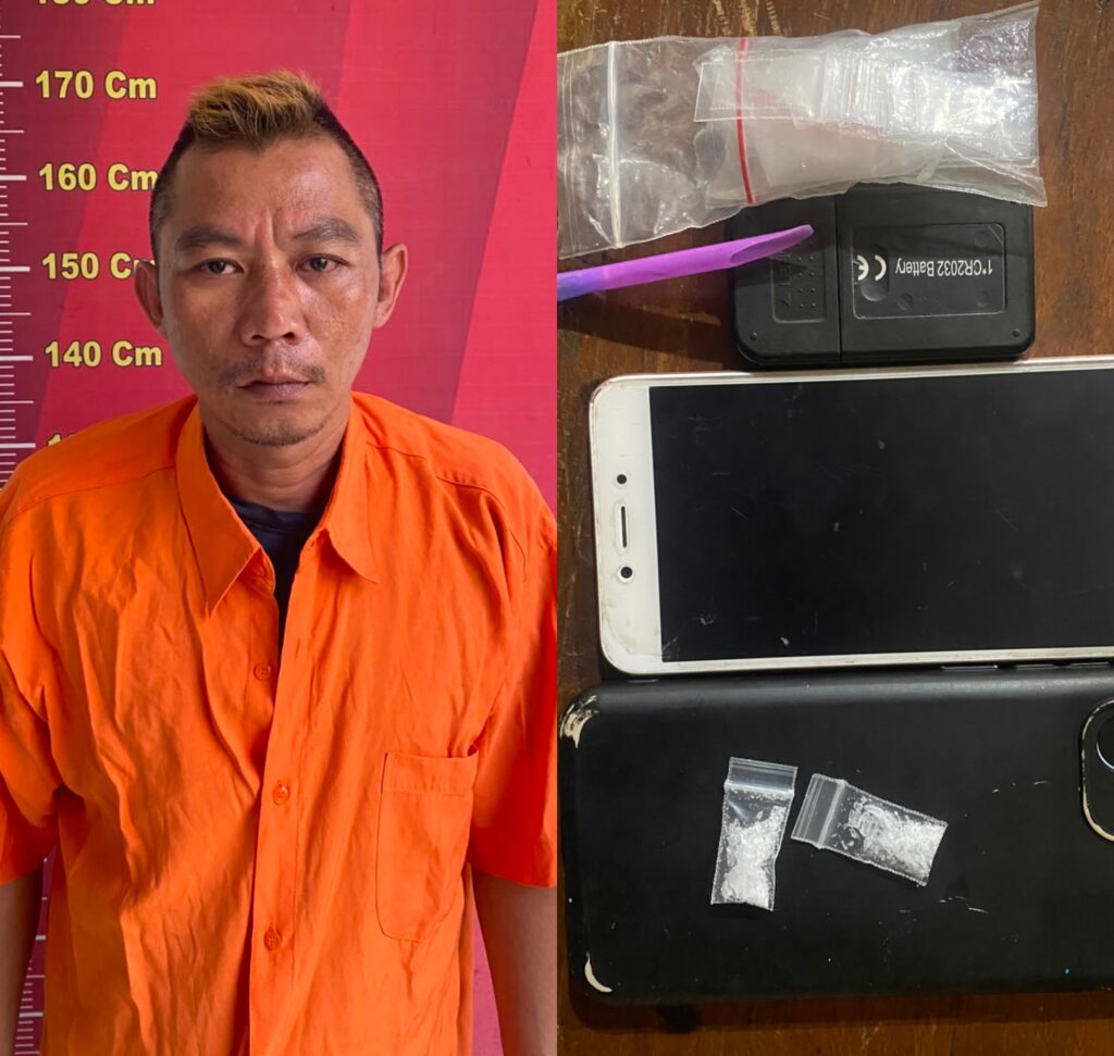 Polsek Medan Area Ringkus Pengedar Sabu di Parkiran Oyo