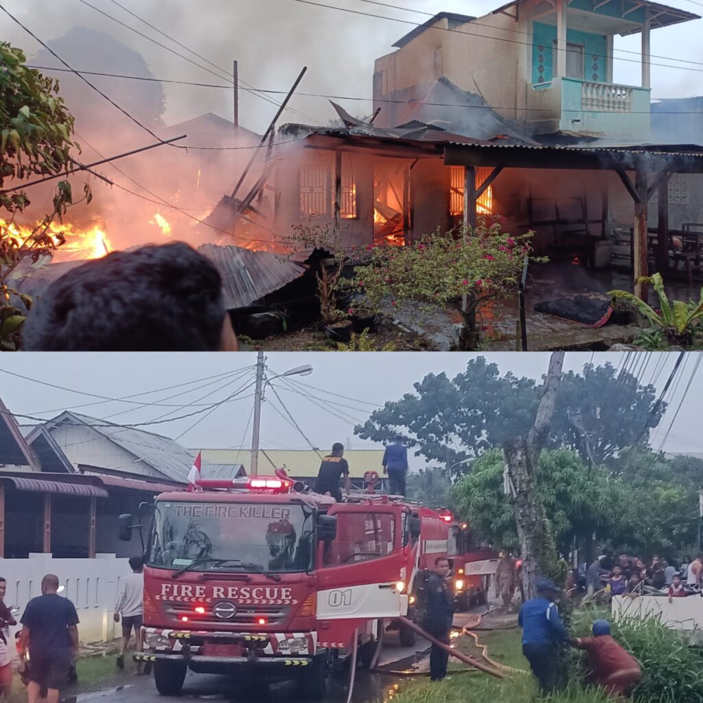 Api Mengamuk di Binjai Timur, 7 Rumah Ludes dalam Hitungan Menit, Kerugian Tembus Rp600 Juta