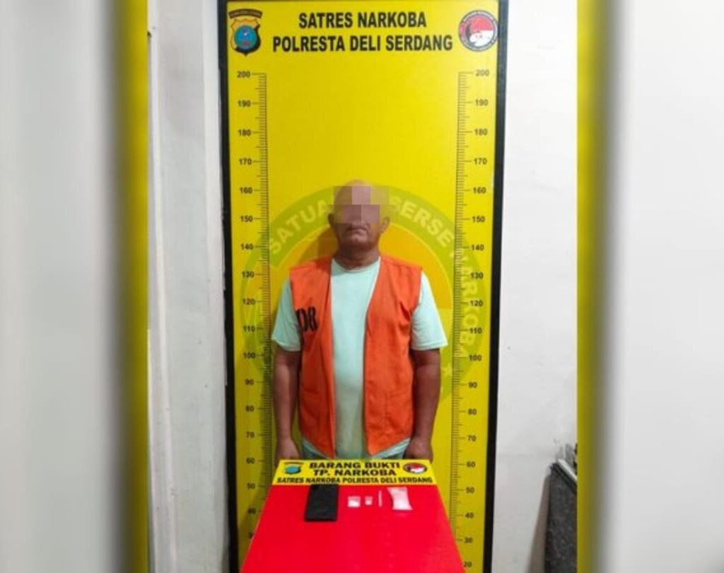 Polresta Deli Serdang Ringkus Pria 56 Tahun Diduga Edarkan Sabu