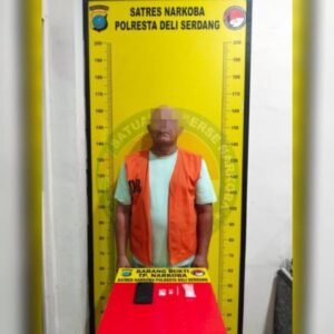Polresta Deli Serdang Ringkus Pria 56 Tahun Diduga Edarkan Sabu