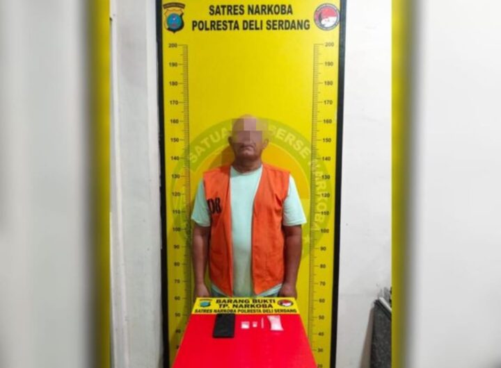Polresta Deli Serdang Ringkus Pria 56 Tahun Diduga Edarkan Sabu