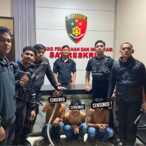 Polisi Ringkus Tiga Anggota Geng Motor dan Sajam di Marelan
