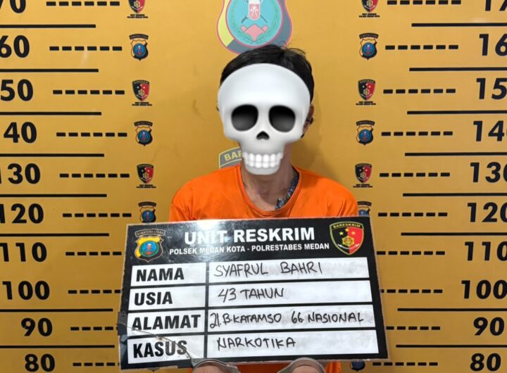 Polsek Medan Kota Gerebek Sarang Narkoba di Sei Mati, 1 Pengedar Ditangkap