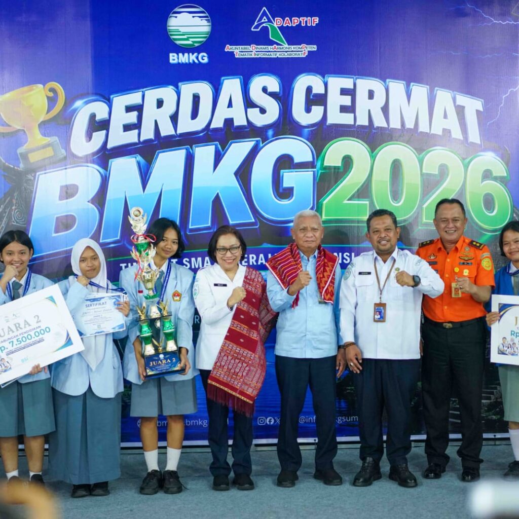 BMKG Gelar LCC 2026 di Sumut, Wagub Dorong Penguatan Literasi Kebencanaan Pelajar