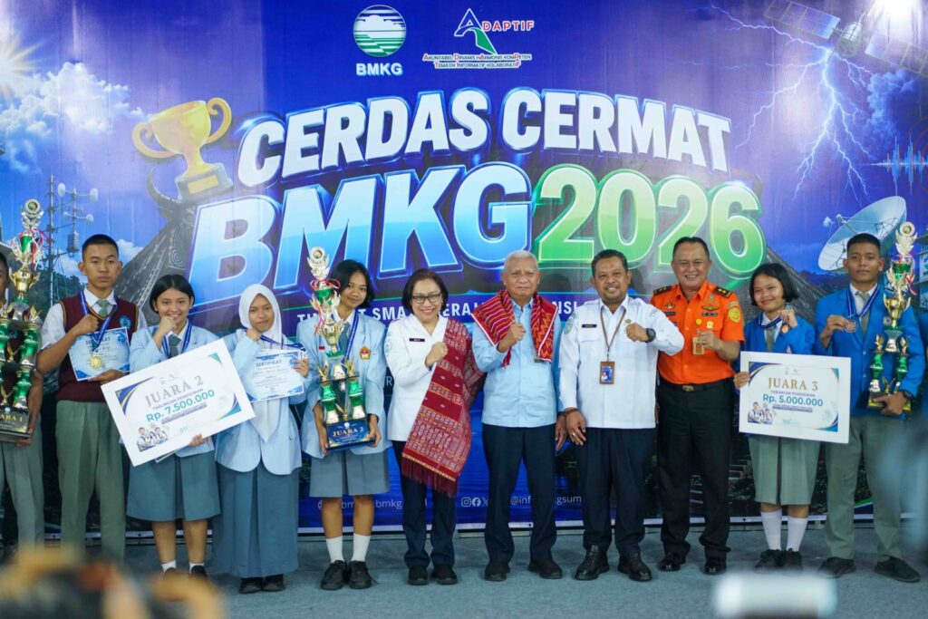 BMKG Gelar LCC 2026 di Sumut, Wagub Dorong Penguatan Literasi Kebencanaan Pelajar