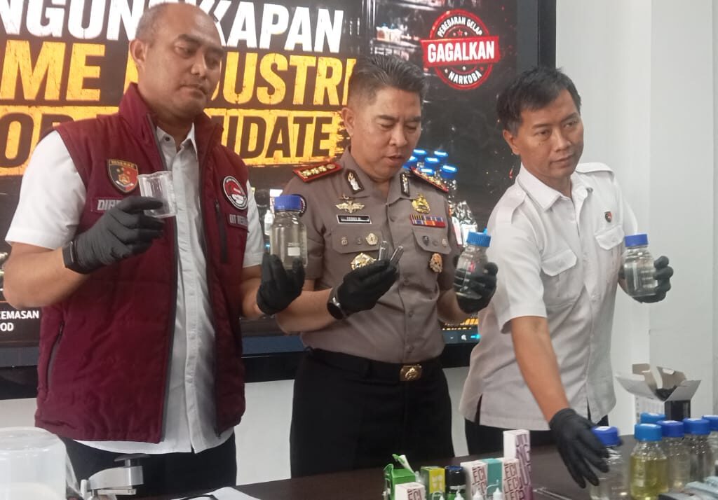 Polda Sumut Ungkap Home Industri Vape Getar di Sunggal 