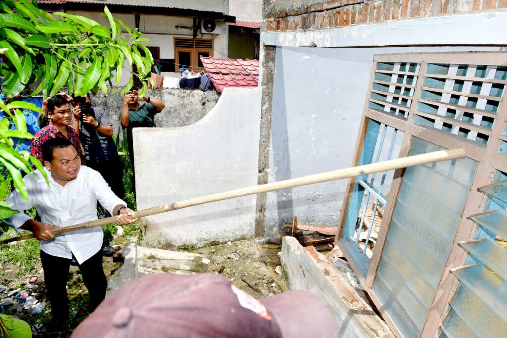 Lagi, PD AIJ Sumut Amankan Aset Pemprov di Binjai dan 5 Rumah Dinas Eks Bioskop Ria Dibongkar