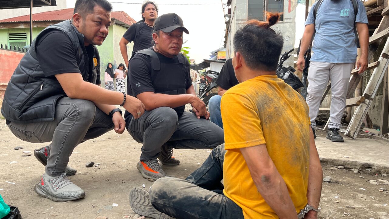 Gerebek Sarang Narkoba di Bantaran Rel KA Medan-Kualanamu, Polisi Amankan Pengedar, 3 Kg Ganja dan Sabu