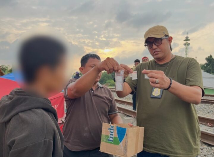 Polisi Tangkap Pasukan Geng Motor GPS karena Jual Sabu di Bantaran Rel KA Tembung