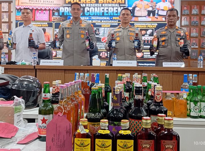 Polres Binjai Bongkar 27 Kasus Kriminal dengan 34 Tersangka, Termasuk Pembuangan Bayi dan Curas