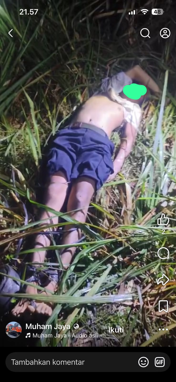 Driver Taksi Online Ditemukan Tewas di Perkebunan Tebu Hamparan Perak, Kaki Diikat dan Mobil Hilang