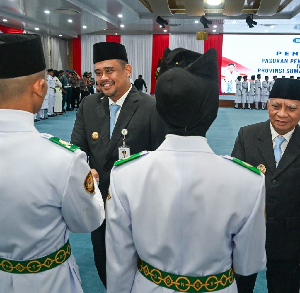 Kukuhkan 74 Paskibraka Sumut, Bobby Nasution Tekankan Peran sebagai Teladan Persatuan