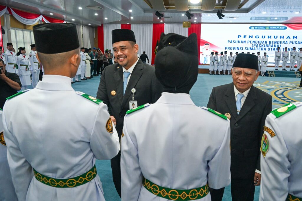 Kukuhkan 74 Paskibraka Sumut, Bobby Nasution Tekankan Peran sebagai Teladan Persatuan