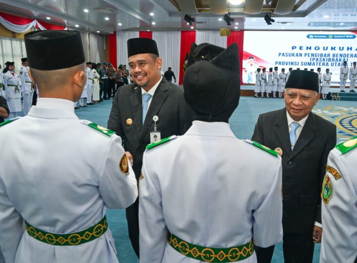 Kukuhkan 74 Paskibraka Sumut, Bobby Nasution Tekankan Peran sebagai Teladan Persatuan