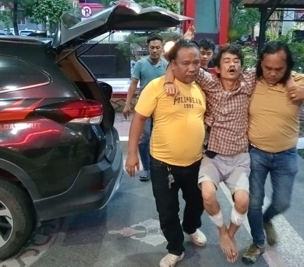Kurang 24 Jam, Jatanras Polda Sumut Tembak Pelaku Begal Sopir Taksi Online