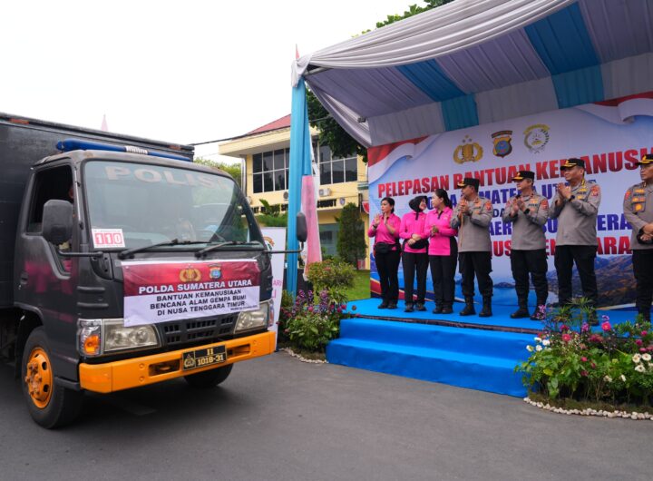 Tahap Pertama, Polda Sumut Berangkatkan 25 Ton Bantuan Kemanusiaan untuk Korban Gempa NTT
