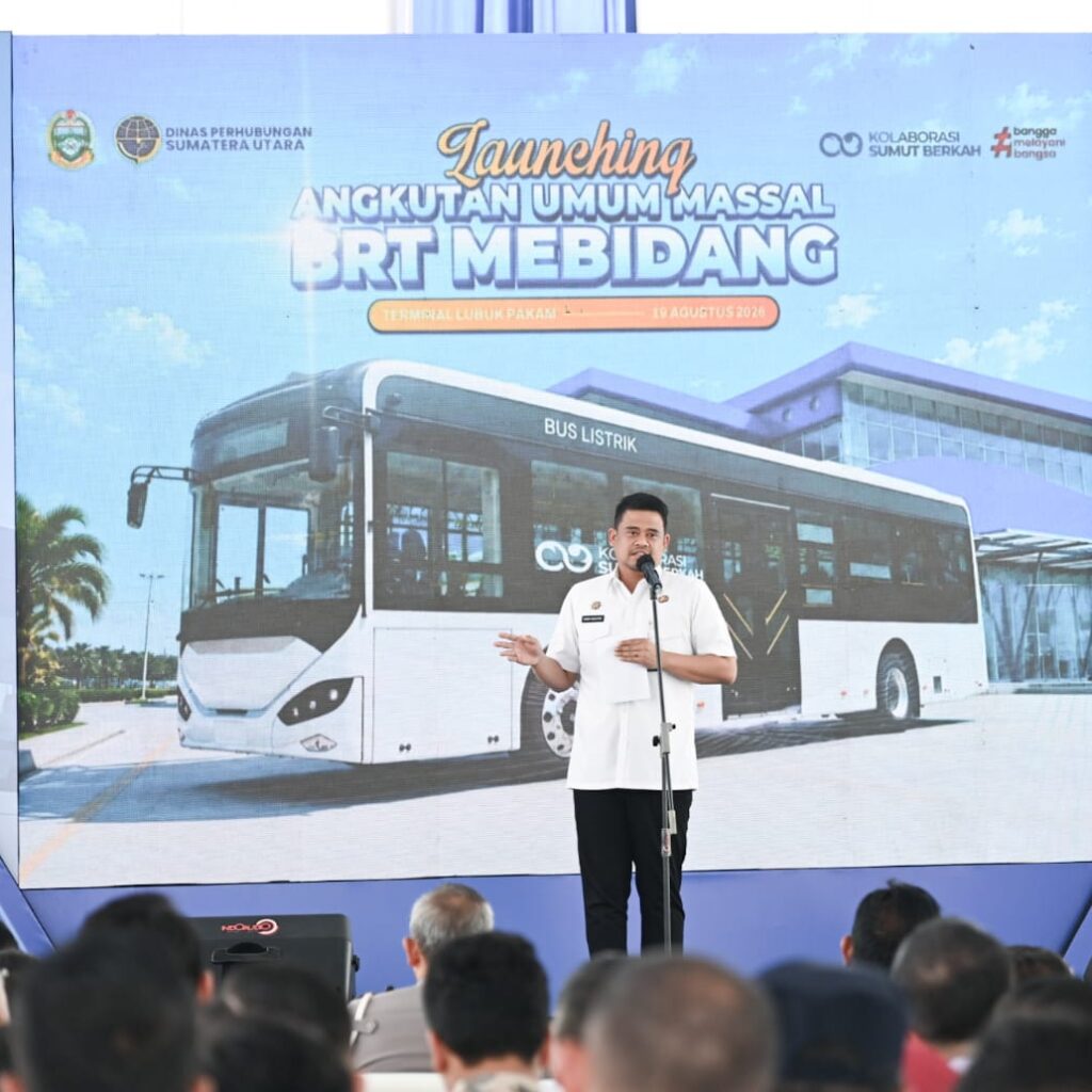 Bobby Nasution Luncurkan BRT Mebidang, 30 Bus Listrik Disiapkan