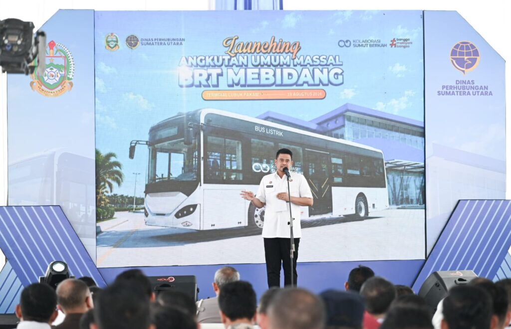Bobby Nasution Luncurkan BRT Mebidang, 30 Bus Listrik Disiapkan