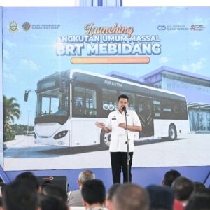 Bobby Nasution Luncurkan BRT Mebidang, 30 Bus Listrik Disiapkan