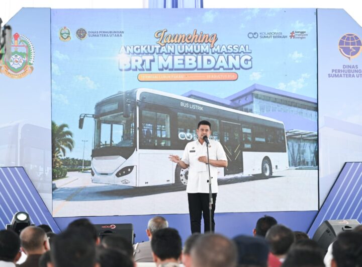 Bobby Nasution Luncurkan BRT Mebidang, 30 Bus Listrik Disiapkan