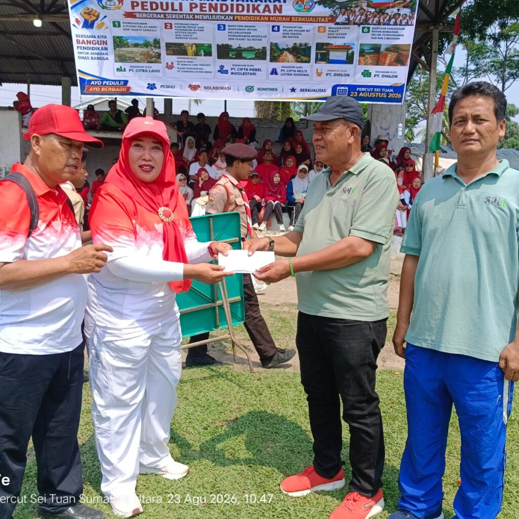PT SDLi Perkuat Kepedulian Pendidikan dan Lingkungan, Tumbuh Bersama Masyarakat Percut Sei Tuan