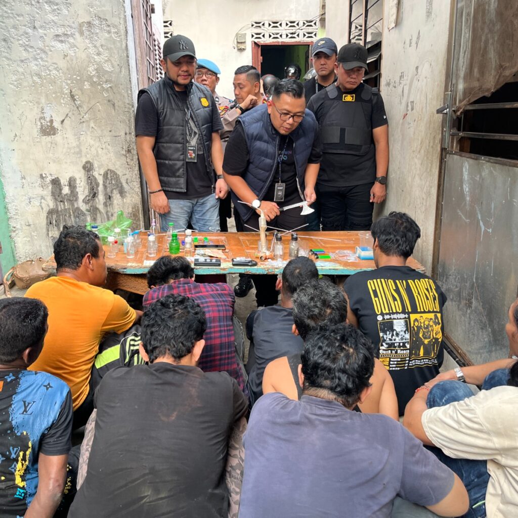 Dua Sarang Narkoba Jalan Mangkubumi Digerebek 2 Pengedar dan 7 Pemakai Diciduk