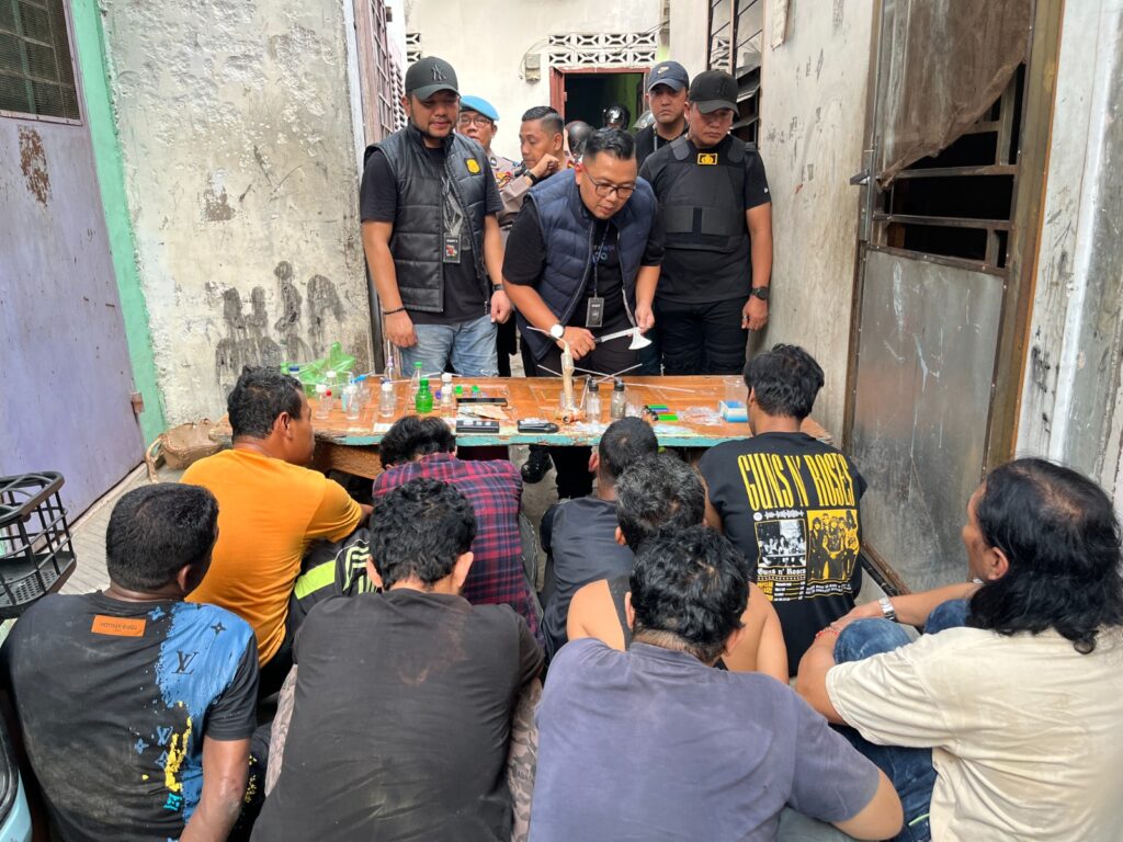 Dua Sarang Narkoba Jalan Mangkubumi Digerebek 2 Pengedar dan 7 Pemakai Diciduk