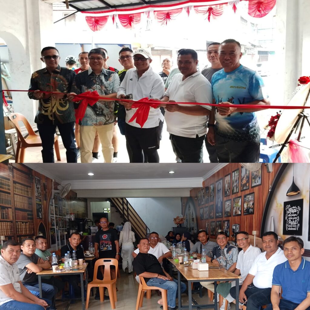 Kantor Kita Monitor dan Cafe Kopi Te Kun Resmi Dibuka, Dansat Brimob Polda Sumut dan Wabup Deli Serdang Turut Hadir