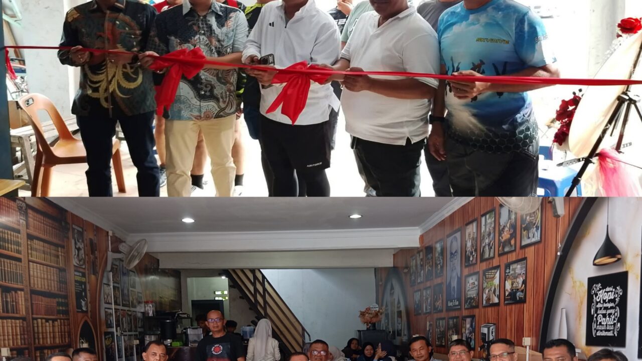 Kantor Kita Monitor dan Cafe Kopi Te Kun Resmi Dibuka, Dansat Brimob Polda Sumut dan Wabup Deli Serdang Turut Hadir