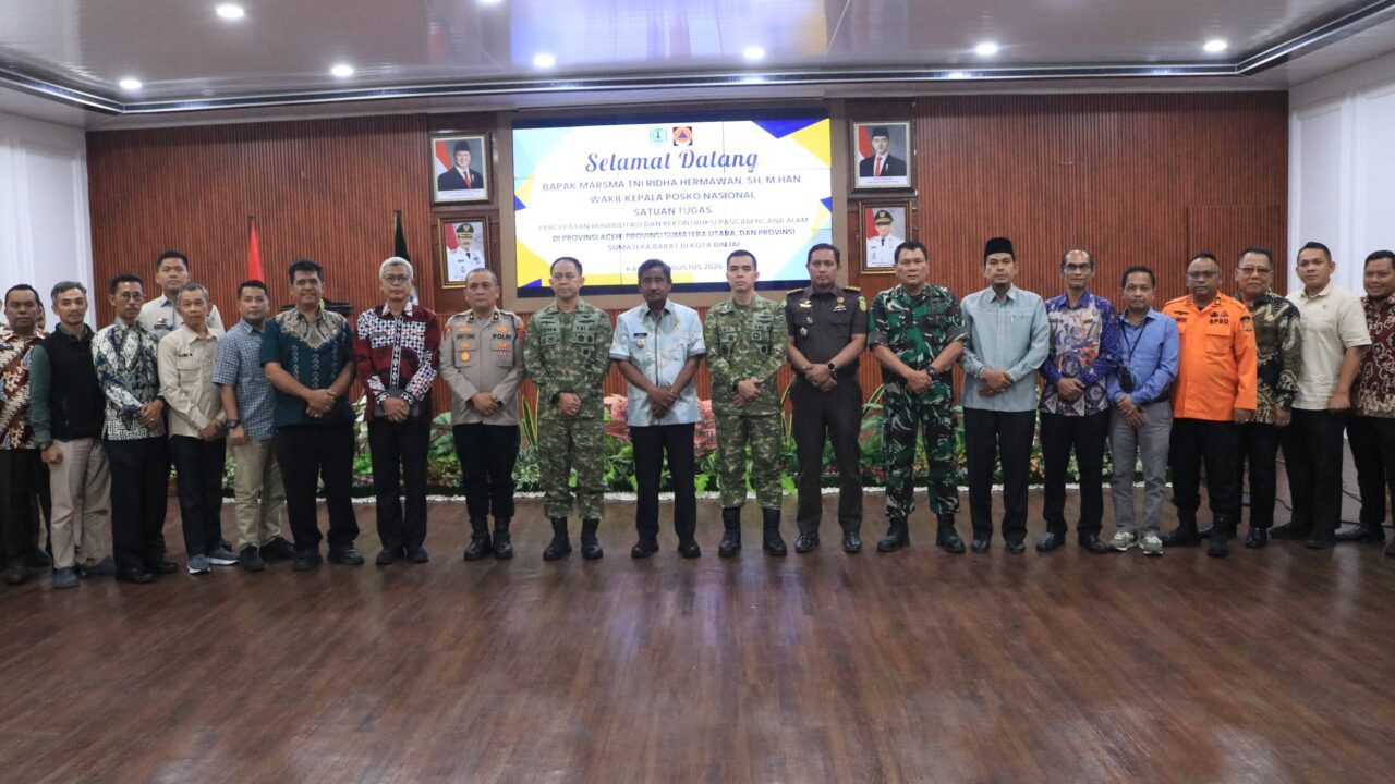 Tim Satgas PRR Tinjau Pemulihan Pascabencana di Kota Binjai