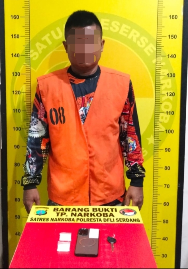Miliki Sabu 9,36 Gram, Pria Asal Sergai Ditangkap di Batang Kuis