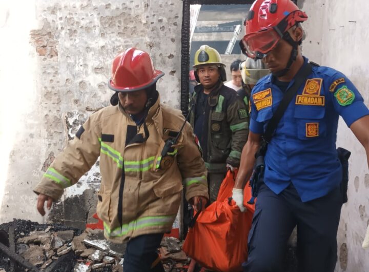 Lima Rumah di Pandau Hulu II Medan Hangus Terbakar, Seorang Lansia Tewas