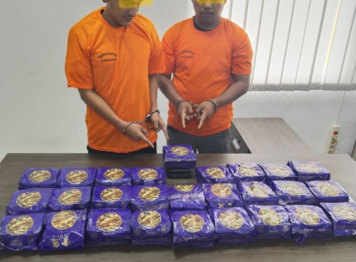 Polda Sumut Gagalkan 2 Kurir Selundupkan 27 Kg Sabu ke Tangerang