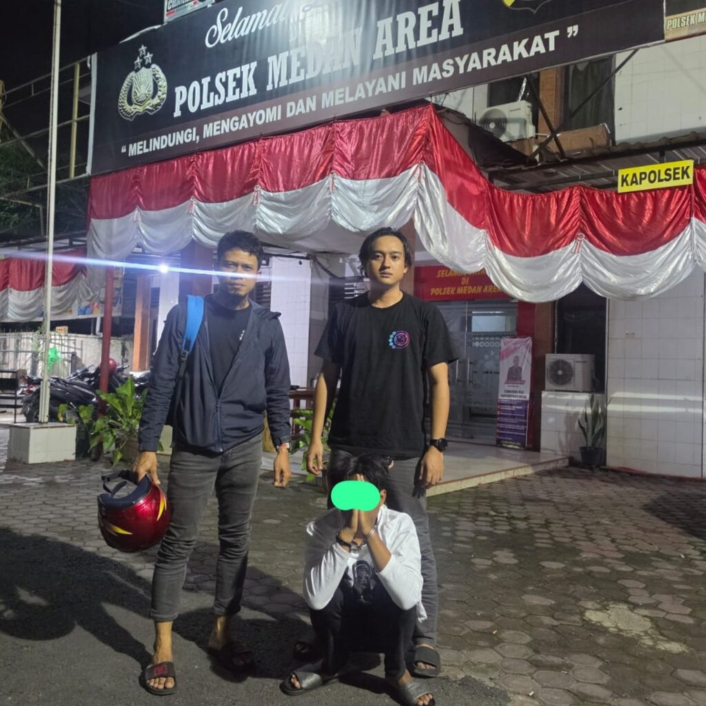 Terekam CCTV Curi Honda CRF, Pria 18 Tahun Ditangkap Tim JCS Polrestabes Medan
