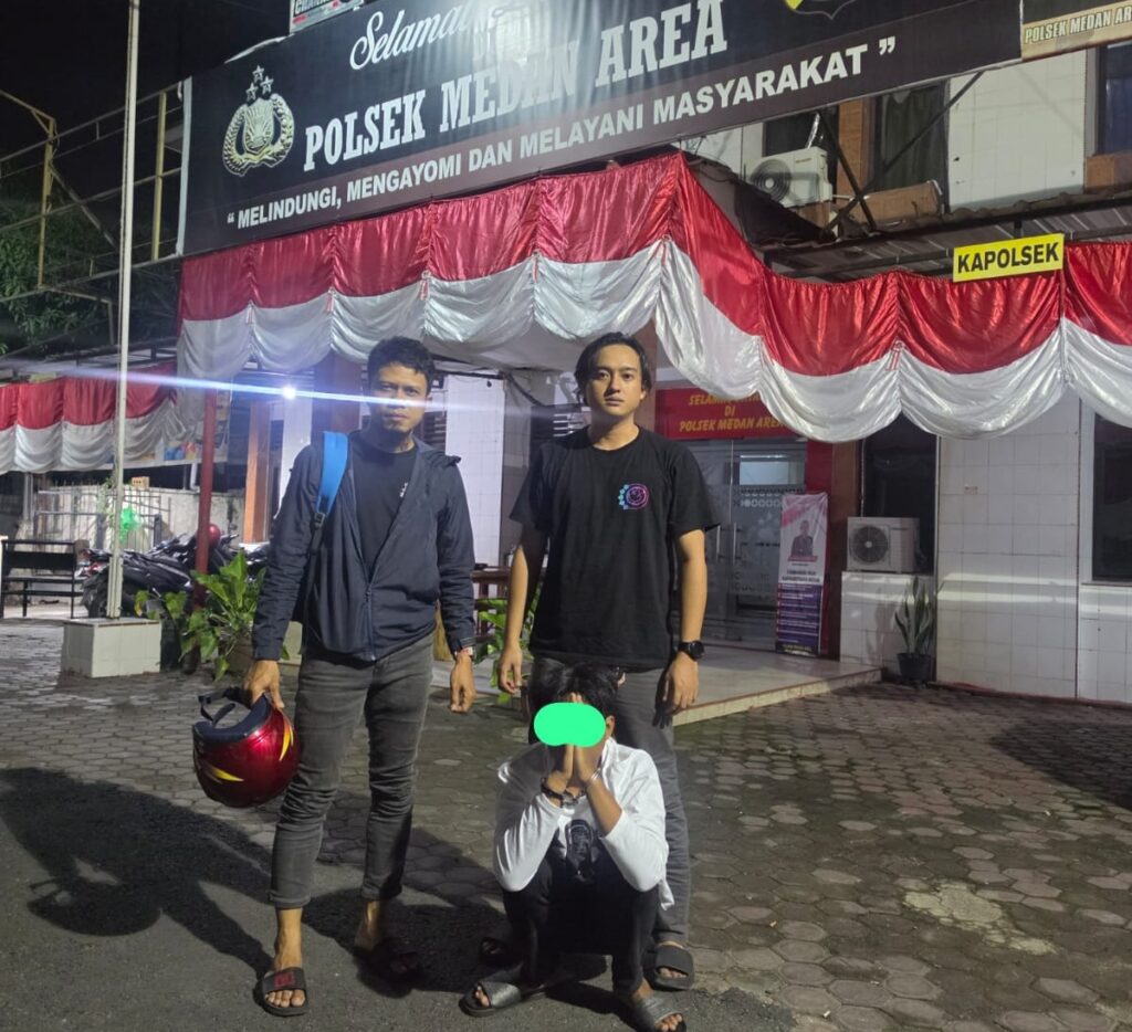 Terekam CCTV Curi Honda CRF, Pria 18 Tahun Ditangkap Tim JCS Polrestabes Medan