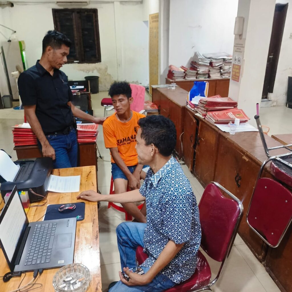GSN Polsek Medan Kota 'Golkan' Pengedar Sabu Gang Nasional
