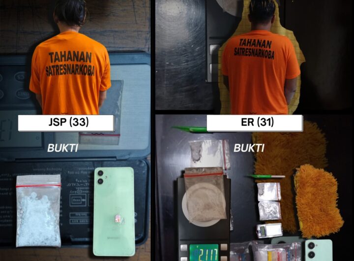 Dua Pria Ditangkap Polres Binjai, Sabu 3,9 Gram Diamankan