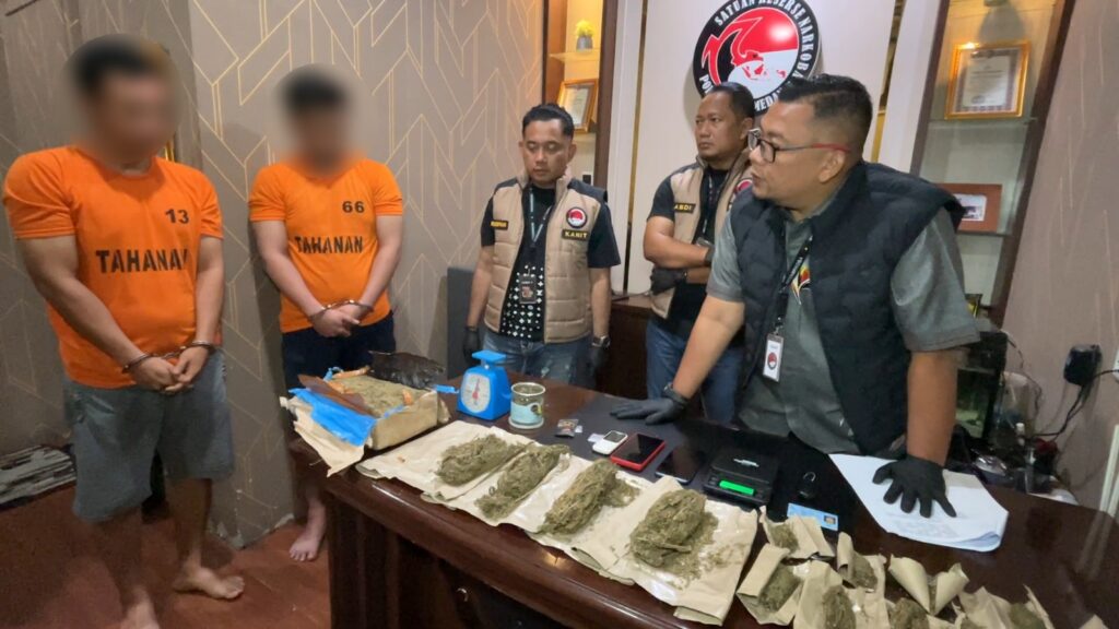 Kos Jadi Tempat Transit Ganja, Sabu, dan Pod Getar Disita Polrestabes Medan