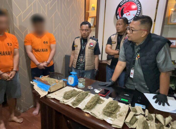 Kos Jadi Tempat Transit Ganja, Sabu, dan Pod Getar Disita Polrestabes Medan