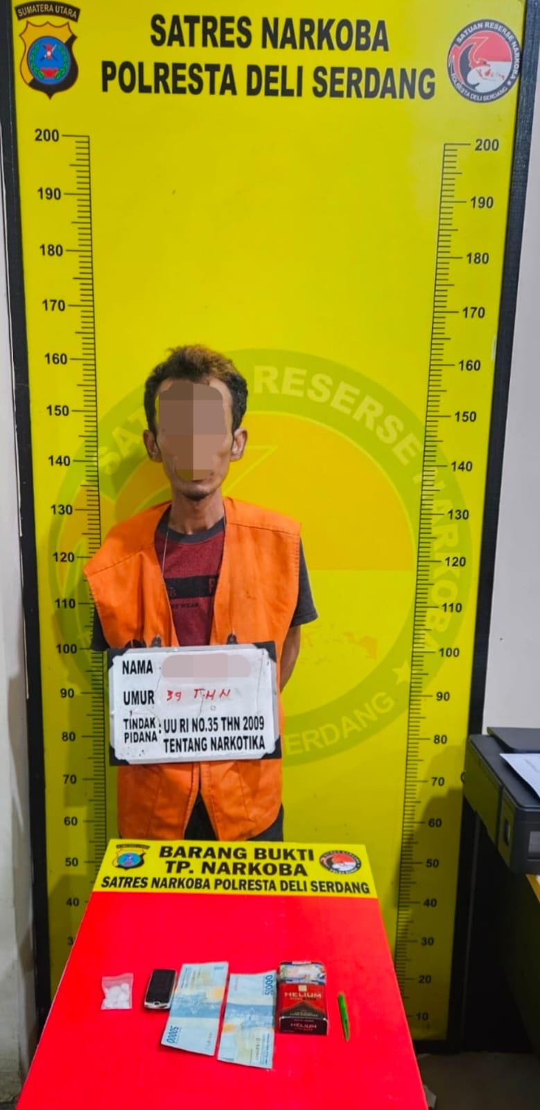 Pria di Deli Serdang Ditangkap Bawa 4,32 Gram Sabu, Ada Timbangan Elektrik