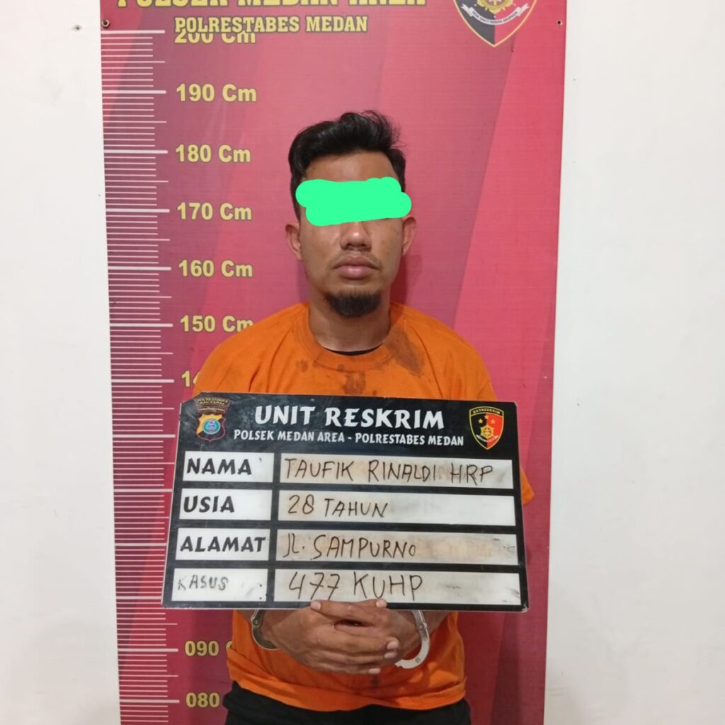 Spesialis Maling Spion Mobil Diringkus Polsek Medan Area