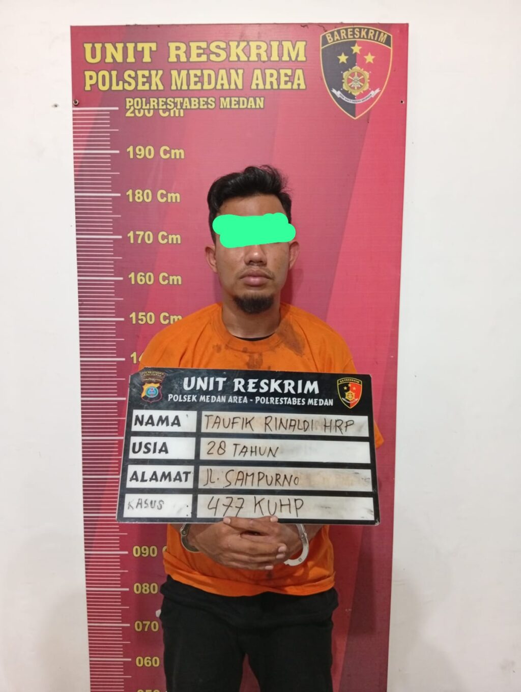 Spesialis Maling Spion Mobil Diringkus Polsek Medan Area