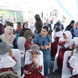 Kahiyang Ayu Ajak Siswa TK/SD Pertiwi Biasakan Hidup Sehat Sejak Dini