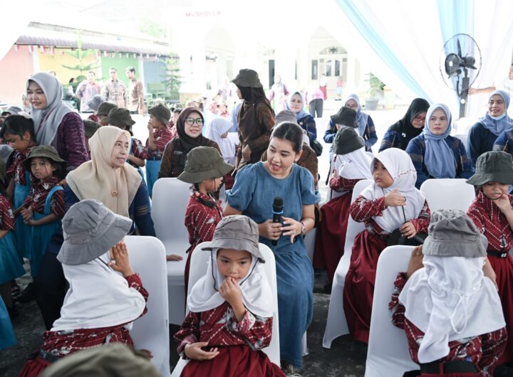 Kahiyang Ayu Ajak Siswa TK/SD Pertiwi Biasakan Hidup Sehat Sejak Dini